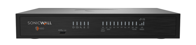 SonicWall TZ480 Firewall - Front View