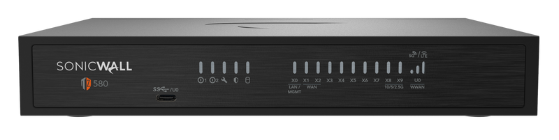 SonicWall TZ580 Firewall - Front View